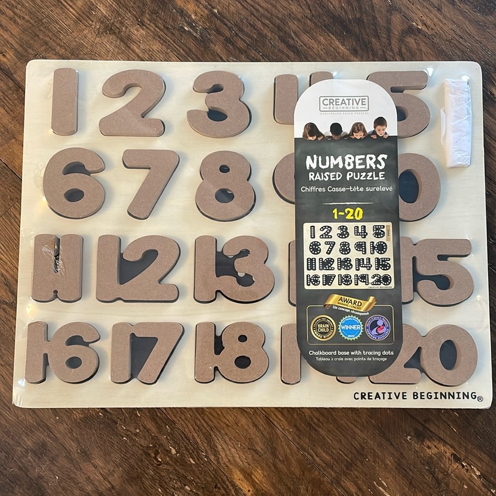Numbers Puzzle Wooden and Composite